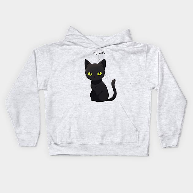 My Cat Russian Blue Kids Hoodie by Underground Cargo